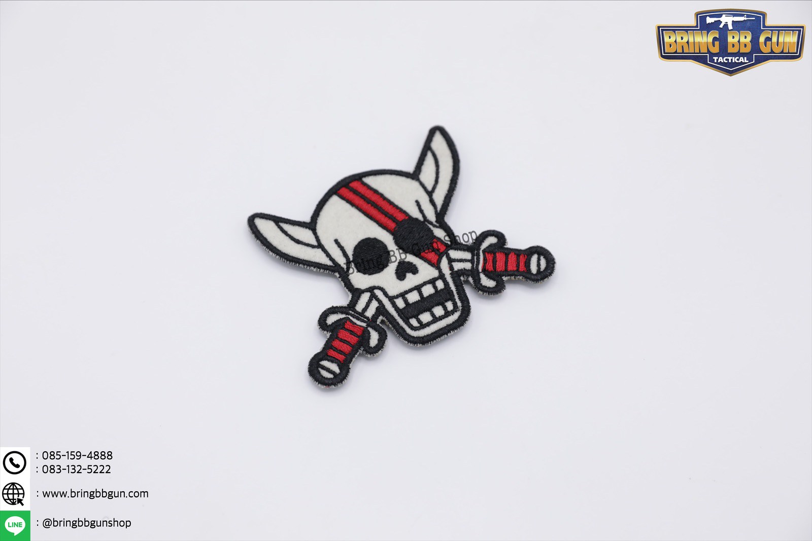 Patches (ด้านหลังมีตีนตุ๊กแก) ลาย หัวกระโหลก