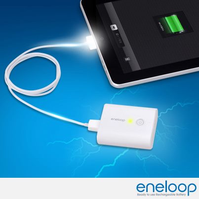 Sanyo Eneloop Mobile Booster KBC-L2B 5000 mAh รุ่นใหม่ล่าสุดชาร์จ Ipad Iphone4/4S/5 Android และ 3DS ได้
