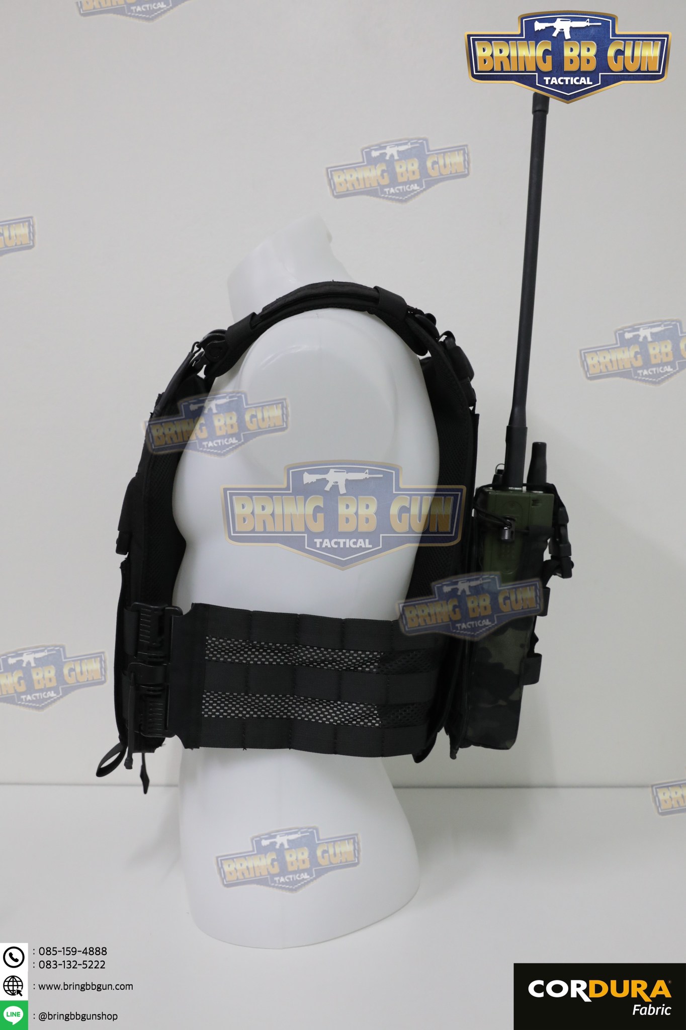 เพ้าวิทยุสื่อสาร สำหรับวิทยุ PRC-152 ซองวิทยุสื่อสารแบบผ้า (PRC-152 drop-down Radio Pouch) (Radio Holder)