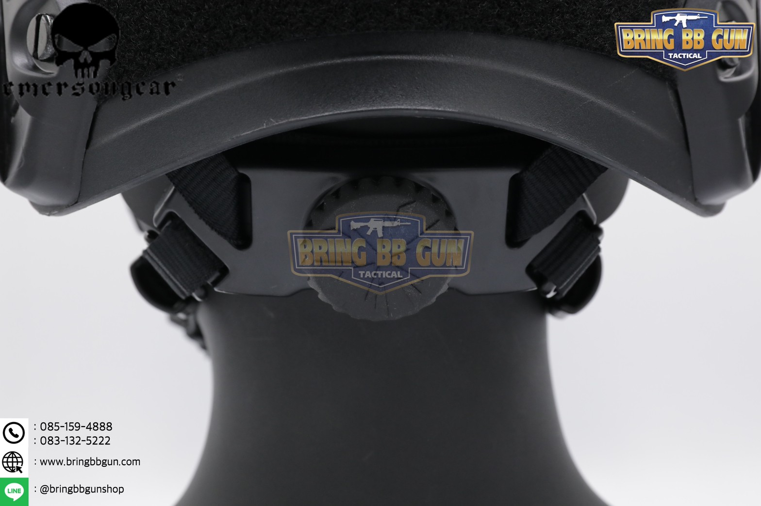 หมวก Fast ยี่ห้อ Emerson รุ่น ปรับท้ายทอยได้ (หมวกฟาส) (Fast Helmet MH type)