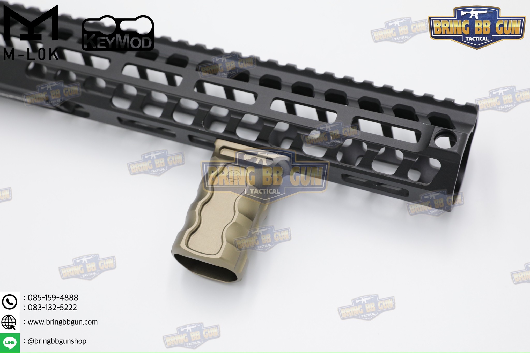 กริ๊ปมือหน้าทรง Railscales รุ่น RSB (RSB Vertical Grip) (กริ๊ปมือ Railscales RSB Vertical Foregrip) (ใช้ได้กับชุดหน้าระบบราง M-Lok และ ระบบราง Keymod เท่านั้น)