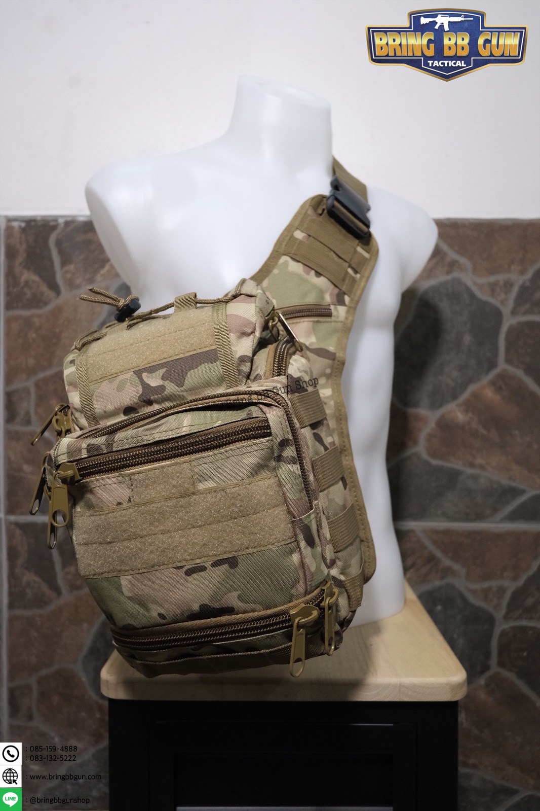 กระเป๋าสะพายข้าง-คาดอก รุ่น 6008 (สะพายกล้อง 6008)