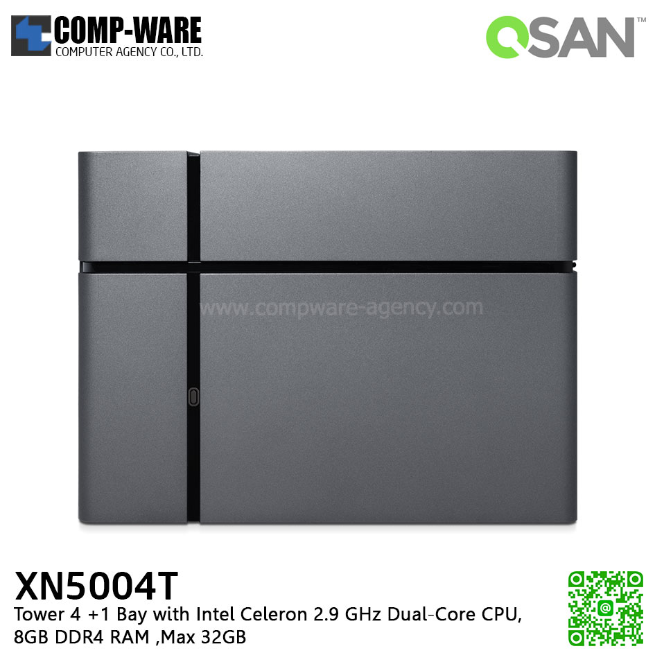 QSAN (4+1 Bays) XCubeNAS XN5004T (8GB RAM) Tower NAS Storage , No HDD