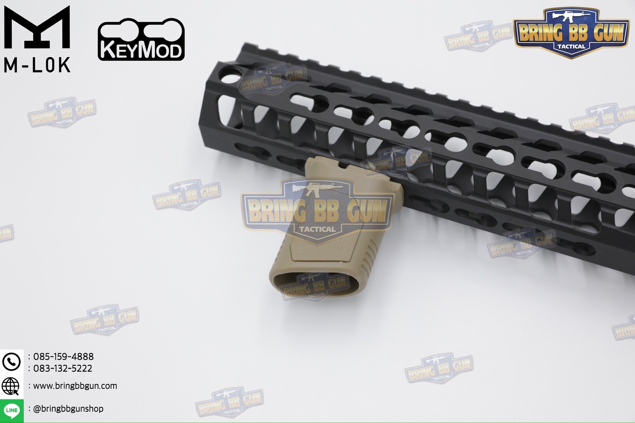 กริ๊ปมือหน้า STRIKE AVG (รุ่นสั้น) (ใช้ได้กับชุดหน้าระบบราง M-Lok และ ระบบราง Keymod เท่านั้น)