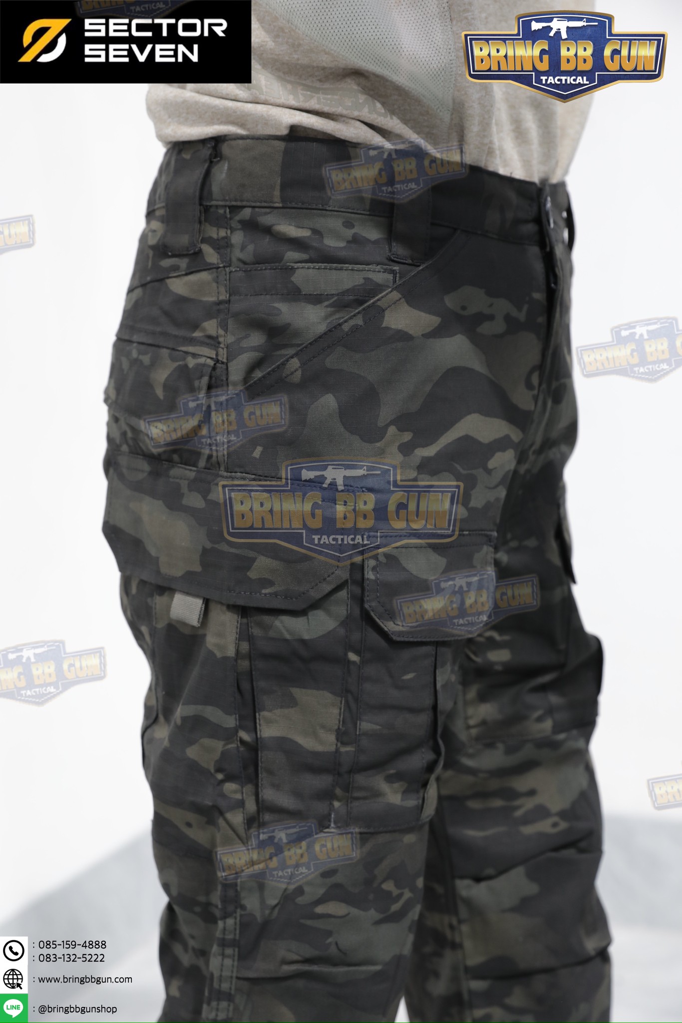 กางเกงขายาว Sector Seven รุ่น IX2 สีพราง (ผ้าตาราง) (ผ้าบาง)