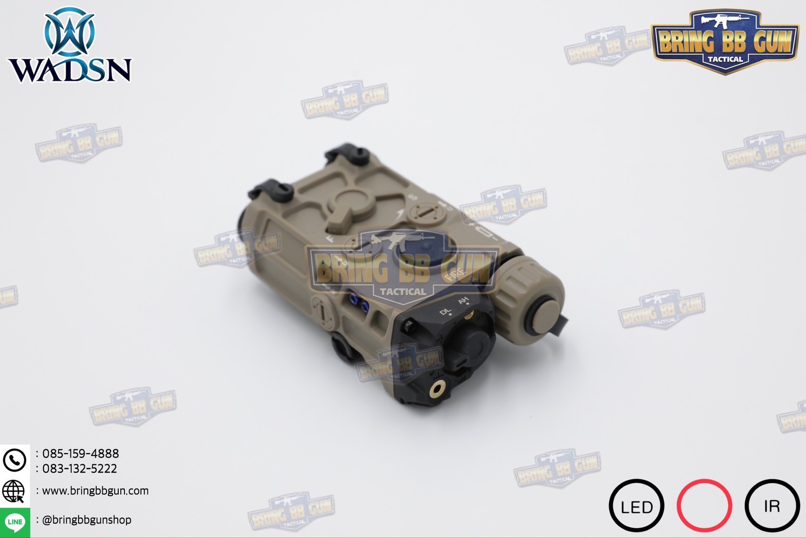 กล่อง Eo-tech OGL ยี่ห้อ WADSN รุ่น พลาสติก (เลเซอร์ชี้เป้าสีแดง) (OGL) (EOTECH OGL) (ON-GUN-LASER)