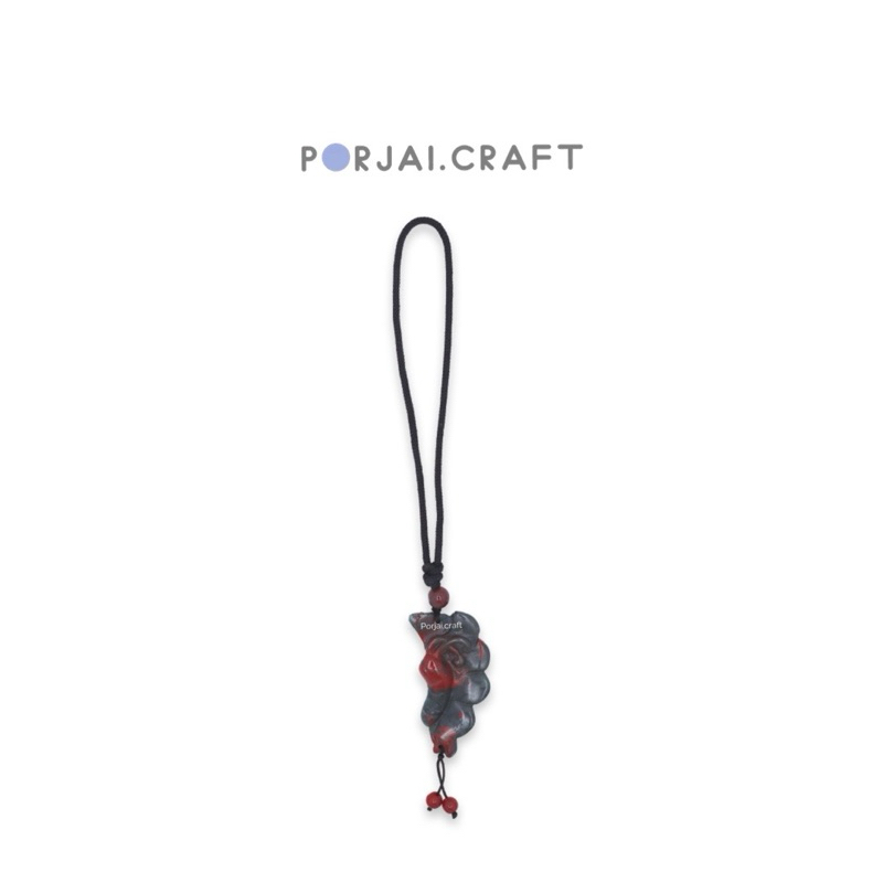 African Blood Stone Butterfly Keychain พวงกุญแจผีเสื้อแอฟริกันบลัดสโตน