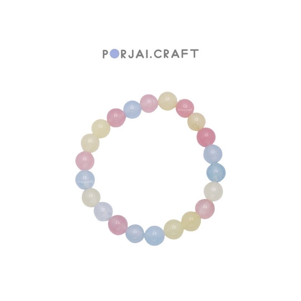 Chalcedony dyed beads ลูกปัดคาลซิโดนี 8mm