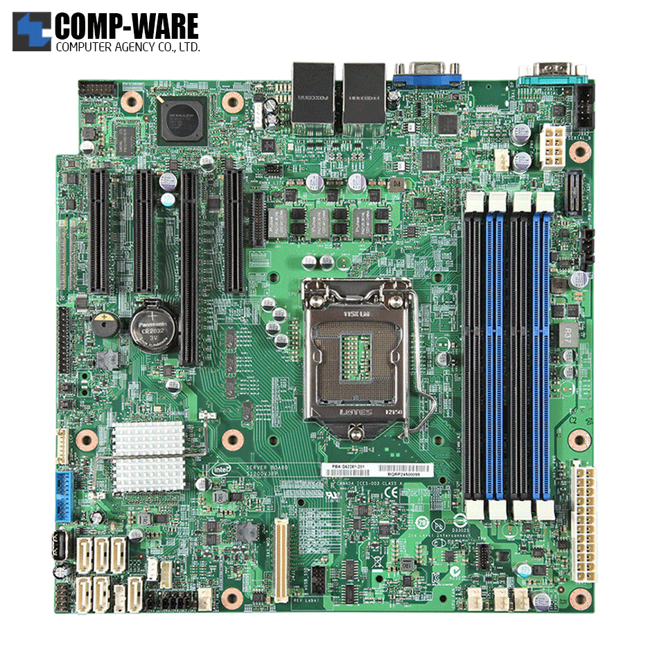 ชุด Bundle [M/B+CPU] Intel Server Board C226 Chipset S1200V3RPL and CPU Intel Xeon E3-1246V3 3.50GHz 8MB Cache 4C/8T LGA1150 // ไม่มีประกัน