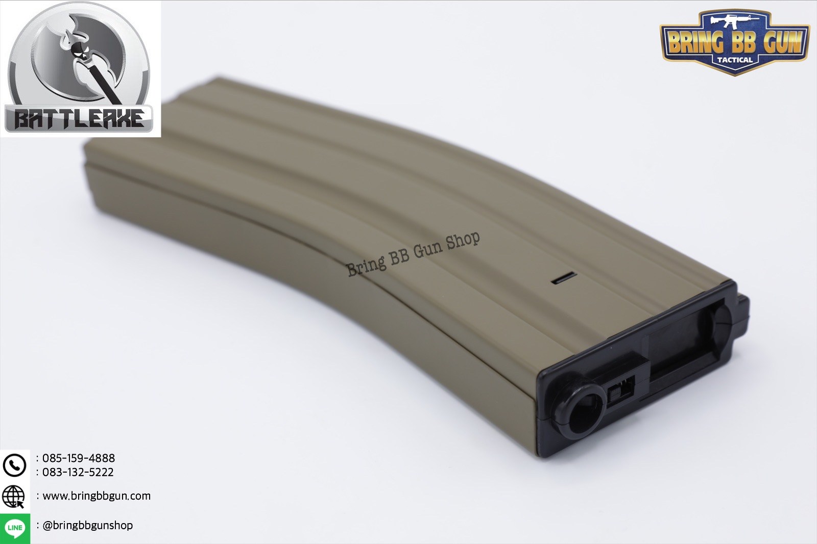 แม็กกาซีน M4 แบบปั่น ทรง เดิม(เหล็ก) รุ่น 500 นัด(รุ่นยาว) (M4 Hi-cap magazine)