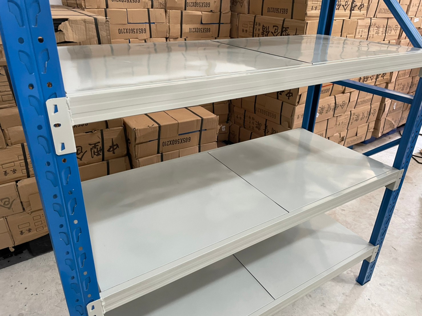 ชั้นวางเหล็ก Micro Rack W150 x D60 x H200 cm. (สีน้ำเงิน/ขาว)