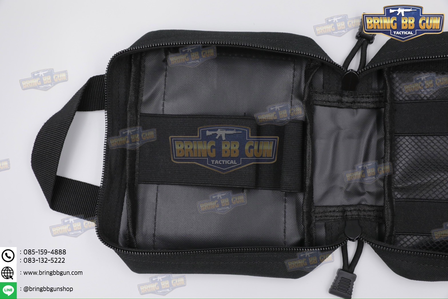 กระเป๋าพยาบาลสนาม B03 (แบบกระตุกไว) (ทรงแนวนอน) เพ้า IFAK รุ่น B03 (ทรงแนวนอน) (IFAK Pouch) (Medic Pouch)