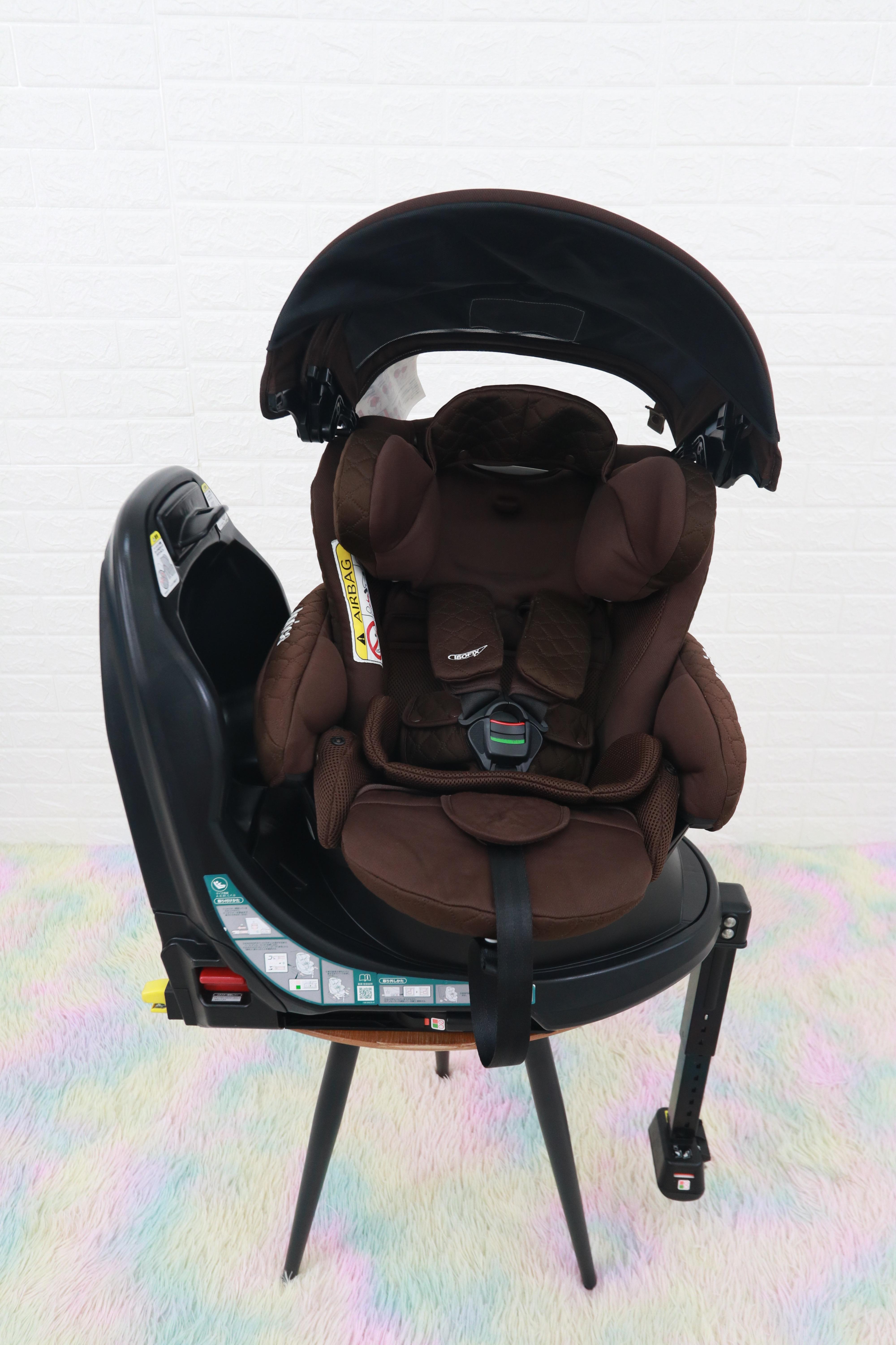 คาร์ซีทมือสอง Aprica Fladea Grow DX (Isofix) สีน้ำตาล