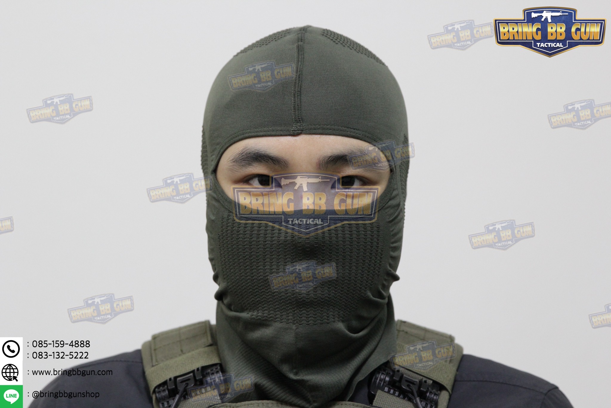 โม่ง ทรง NB Tactical (ไอ้โม่ง) (โม่งเปิดแค่ตา) (Balaclava V.2)