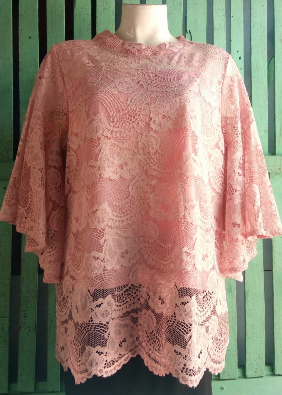 NNandNN Shop 3 0003 เสื้อลูกไม้ หลายสี 48"