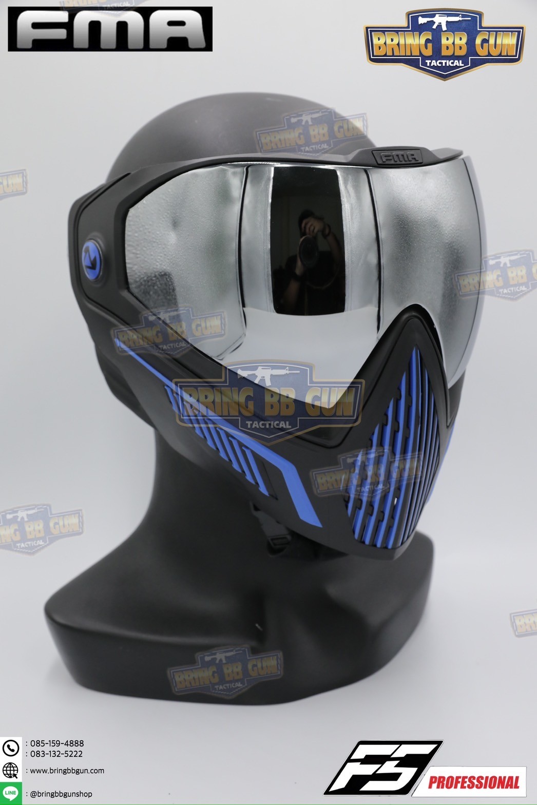 หน้ากาก F5 ยี่ห้อ FMA (FMA F5 STORM GOGGLE MASK) (F5 Professional) (Storm Goggle Mask)