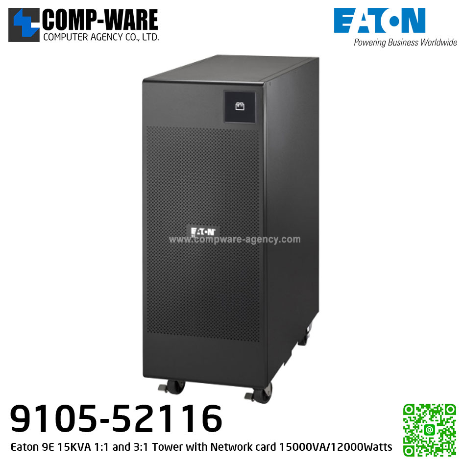 Eaton 9E 15KVA 1:1 and 3:1 Tower with Network card 15000VA/12000Watts 230V UPS ( 9105-52116 )
