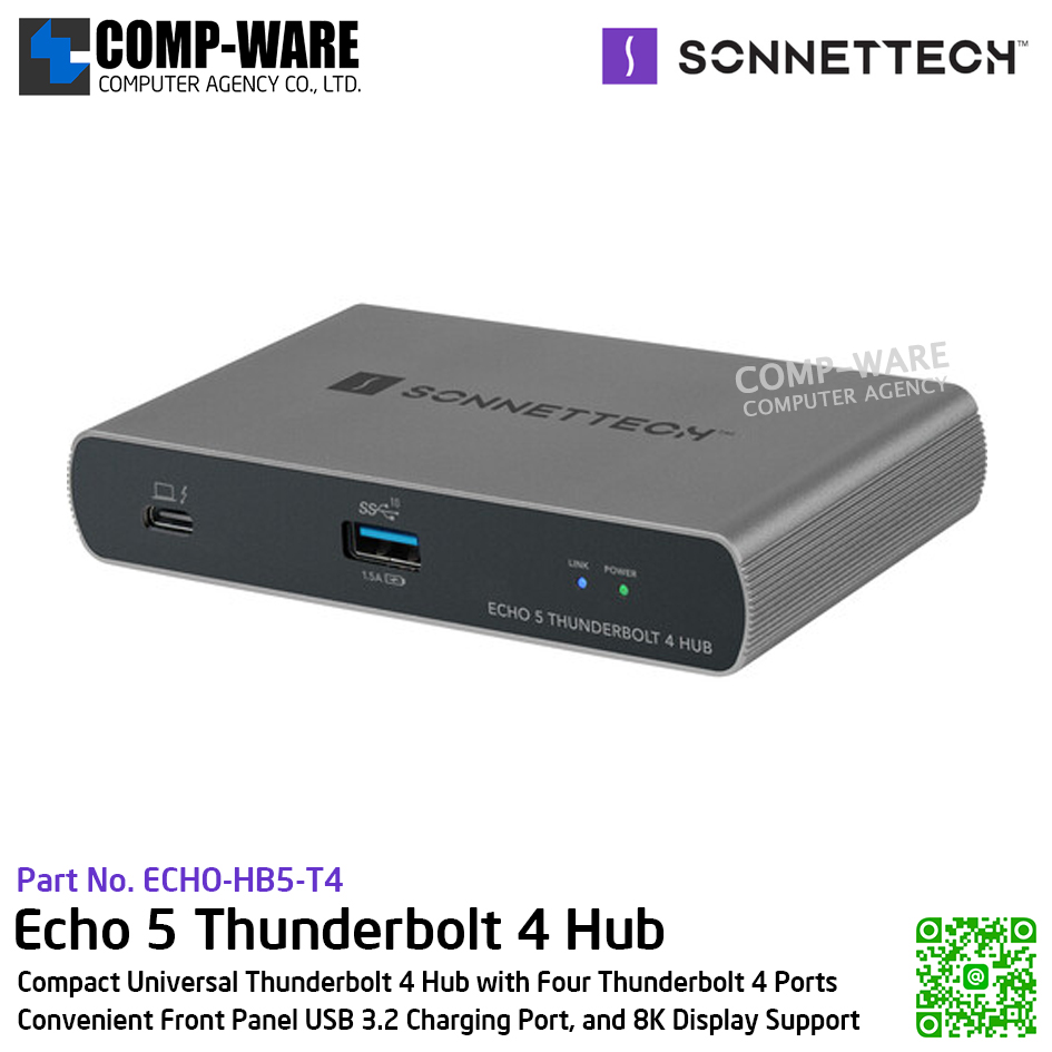 Sonnet Echo 5 Thunderbolt 4 Hub [ECHO-HB5-T4] รับประกัน 1 ปี