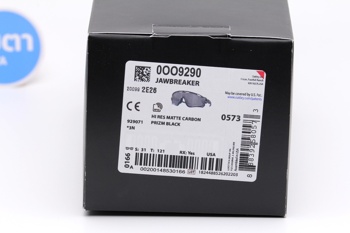 Oakley Jawbreaker Hi Res Matte Carbon/Prizm Black SKU#OO9290-71