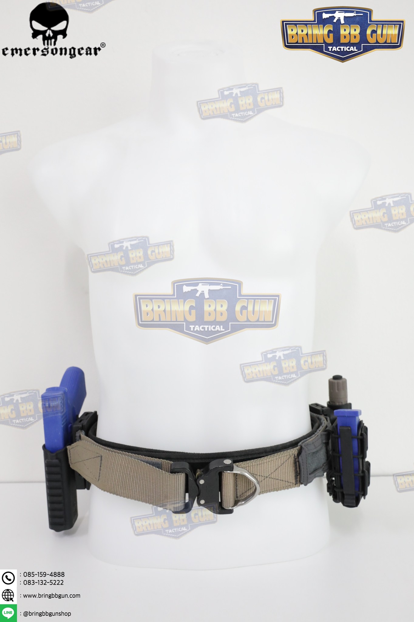 เข็มขัดยุทธวิธี รุ่น Cobra 2ชั้น (EmersonGear COBRA 1.75-2inch One-pcs Combat Belt) (Battle Belt) (War Belt)