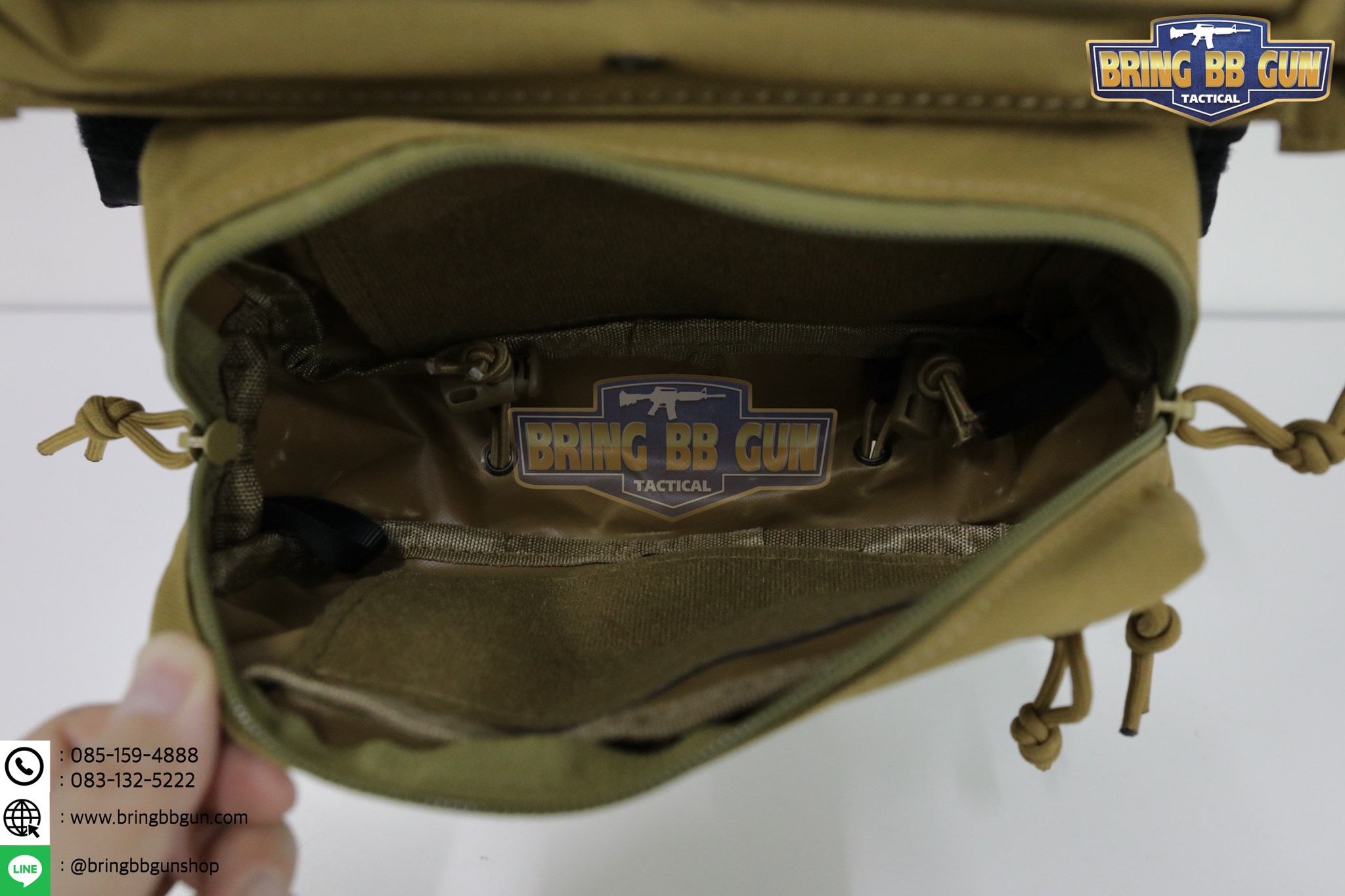 กระเป๋าจิงโจ้ติดเสื้อเวส ทรงสีเหลี่ยม (Drop Pouch) (Lower Accessories Pouch)