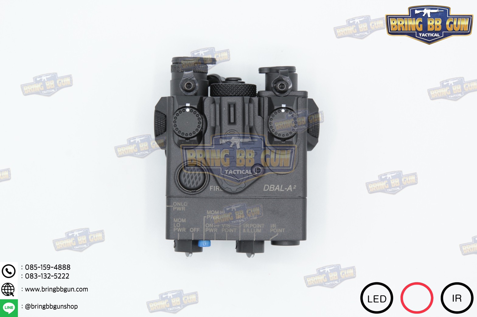 กล่องANPEQ-15A รุ่น DBAL-A2 บอดี้พลาสติก (Dual Beam Aiming Laser - Advanced2)