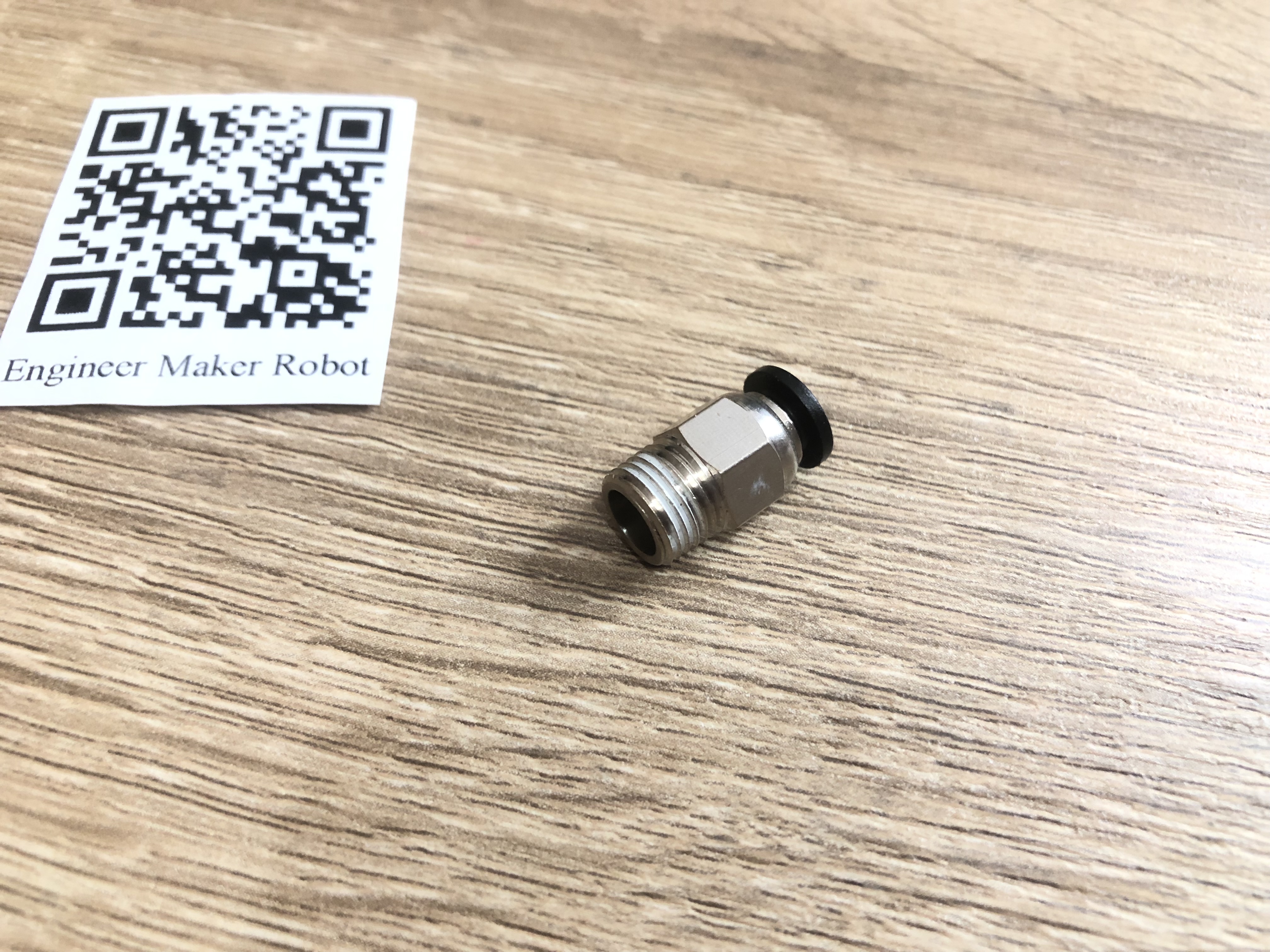 PC4-01 สี black pneumatic quick joint thread through tracheal 3d printer j-head hot head extruder feeding pipe