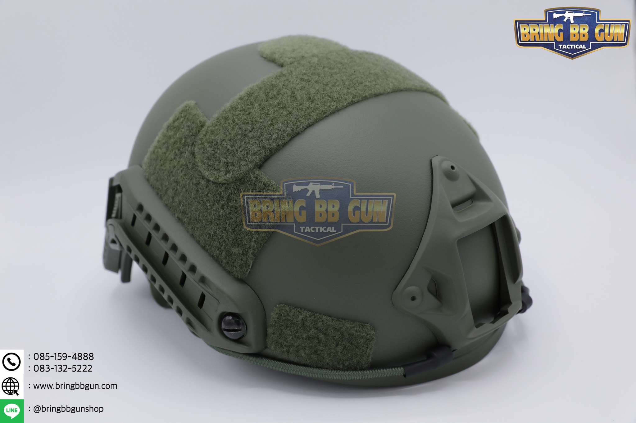 หมวก Fast ปรับท้ายทอยได้(หมวกฟาส) (Fast Helmet MH type) รุ่น Upgrade Version No holes ปรับรัดท้ายทอย