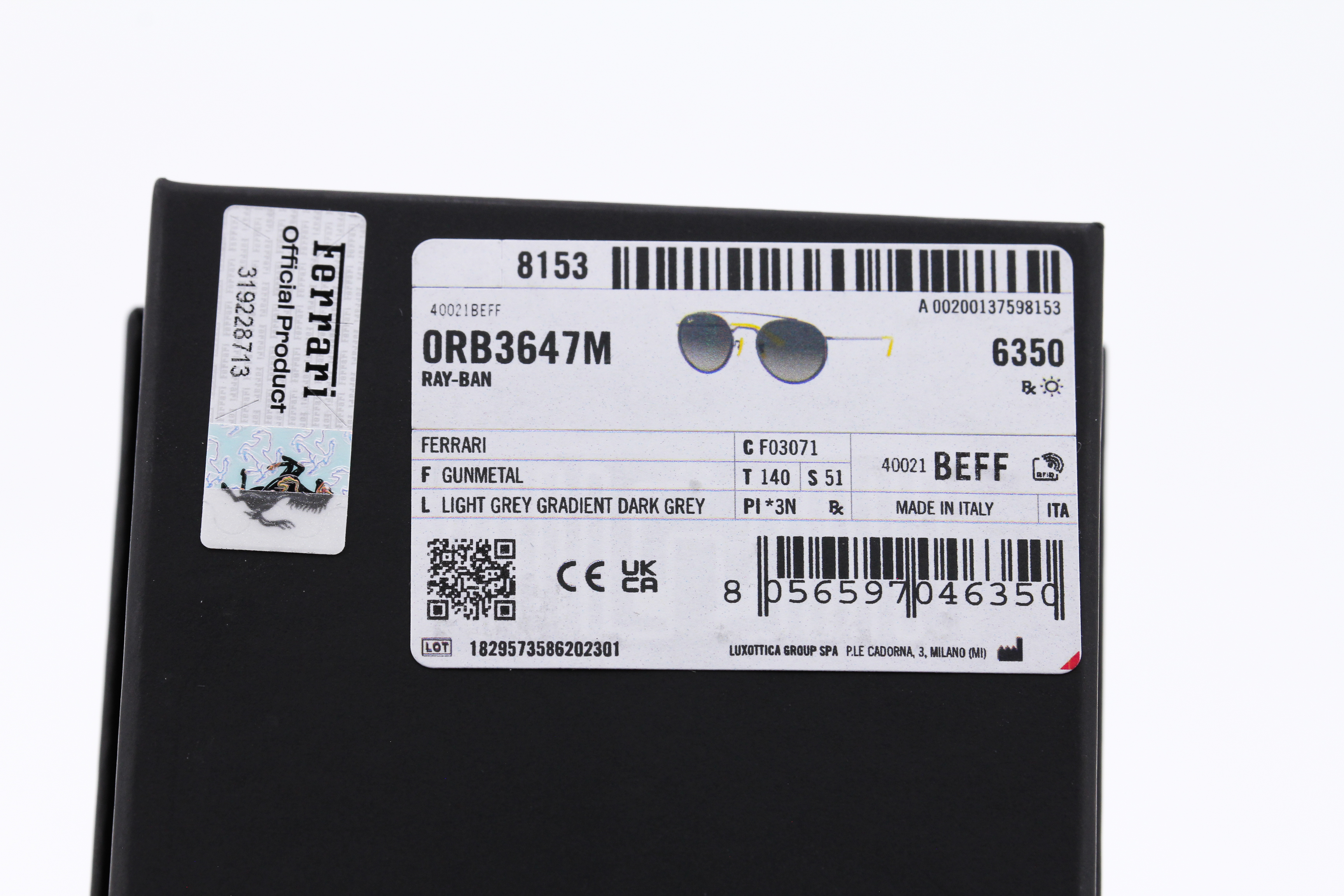 RayBan Ferrari Collection RB3647M F030/71