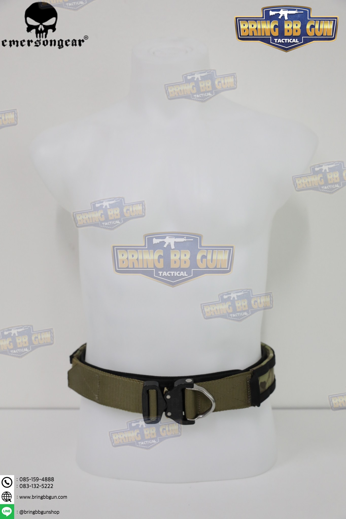 เข็มขัดยุทธวิธี รุ่น Cobra 2ชั้น (EmersonGear COBRA 1.75-2inch One-pcs Combat Belt) (Battle Belt) (War Belt)