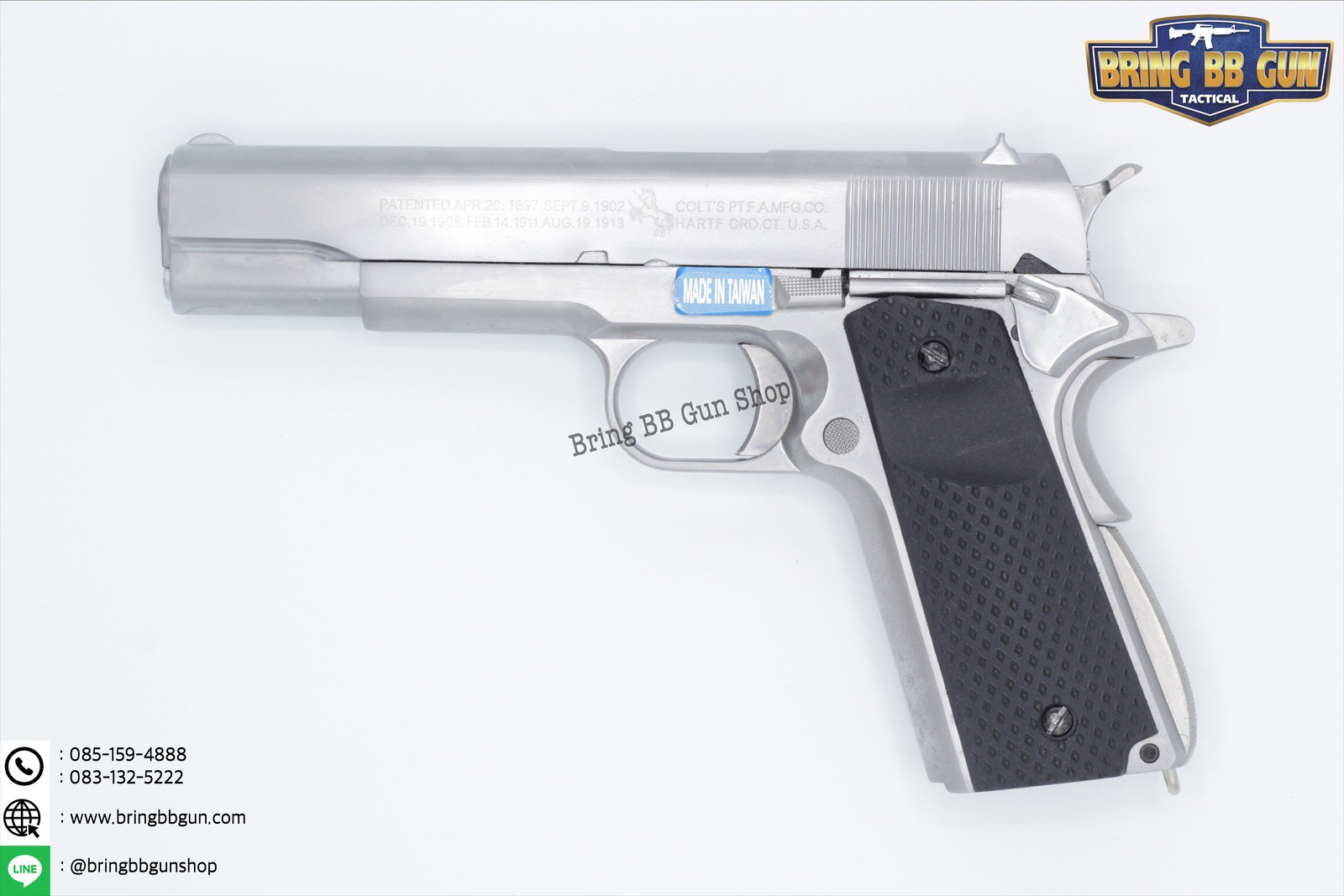 ประกับปืน M1911 รุ่น F01 (ลายข้าวหลามตัดเล็ก)