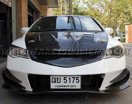 HONDA CIVIC FD JS RACING COMPLETE SET RAW WORK (NKS DESIGN)