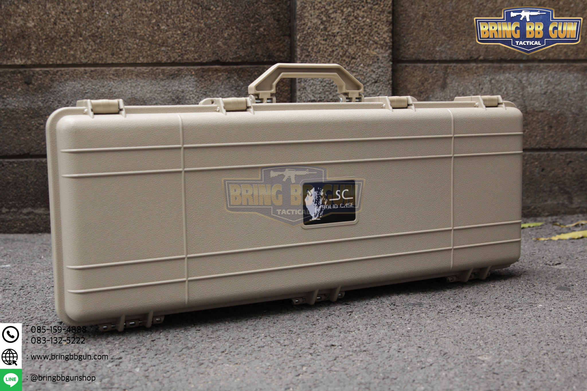 กล่องปืนยี่ห้อ Solid Case (Hard case) ขนาดภายนอก : 85*32*14 cm. ขนาดภายใน : 82*28.5*14 cm.