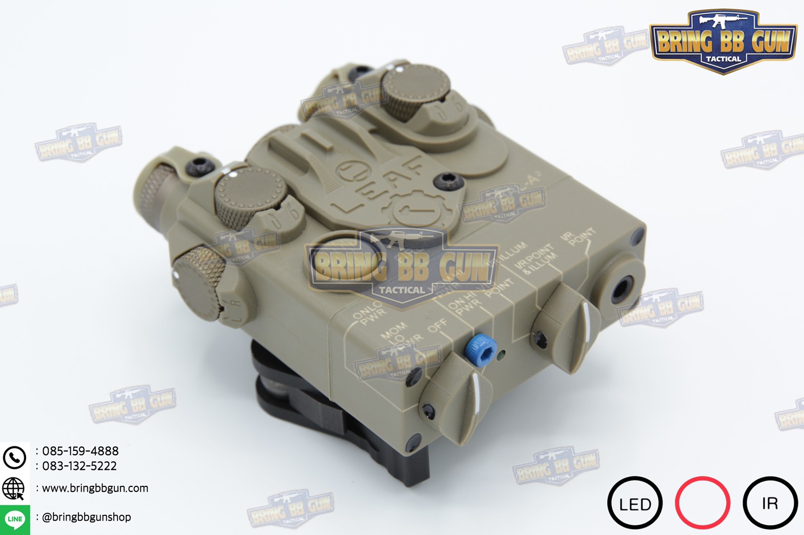 กล่องANPEQ-15A รุ่น DBAL-A2 บอดี้พลาสติก (Dual Beam Aiming Laser - Advanced2)
