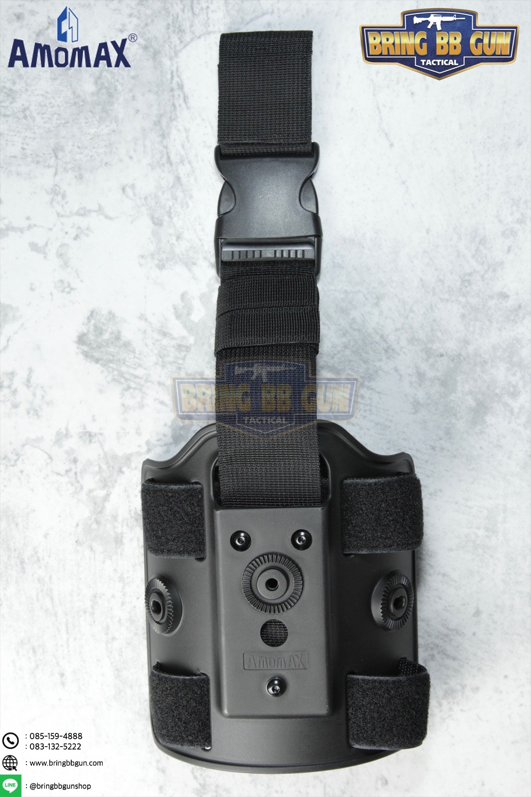 เพลทรัดต้นขา ยี่ห้อ Amomax (Amomax Drop Leg Platform)