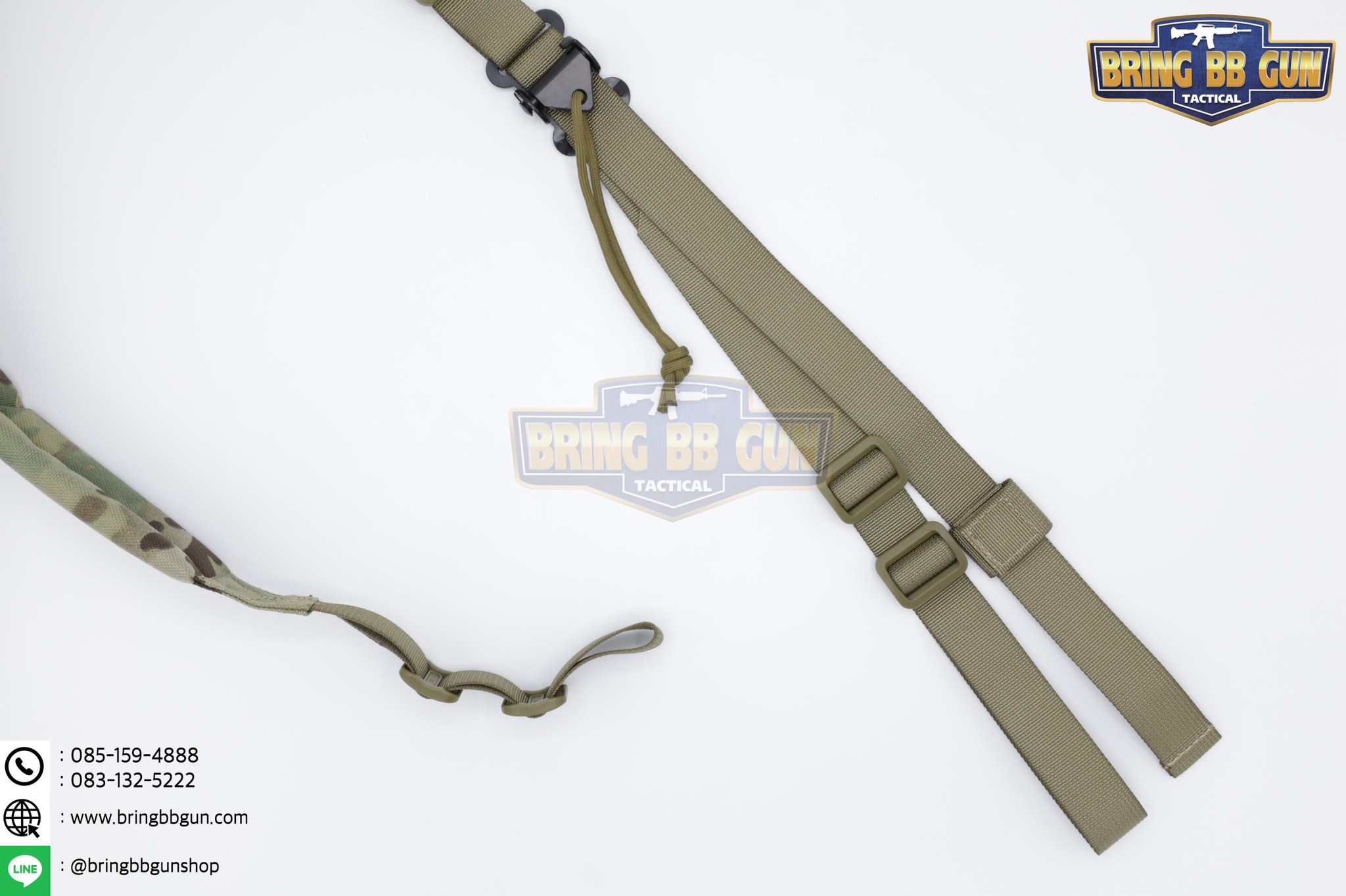 สายสะพายปืน รุ่น สายรองบ่า (Adjustable dual point tactical function rope) (สายสะพาย Viking MK2 Padded Sling)