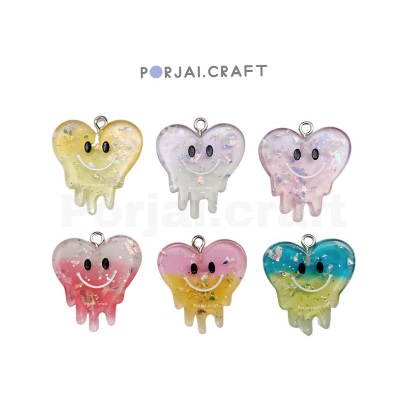 จี้หัวใจ Melting heart pendants 27mm