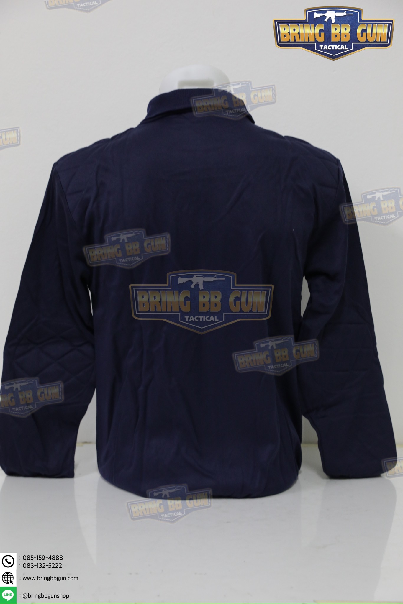 เสื้อยืดแขนยาว บุไหล่ คอเต่า (ผ้า TC)