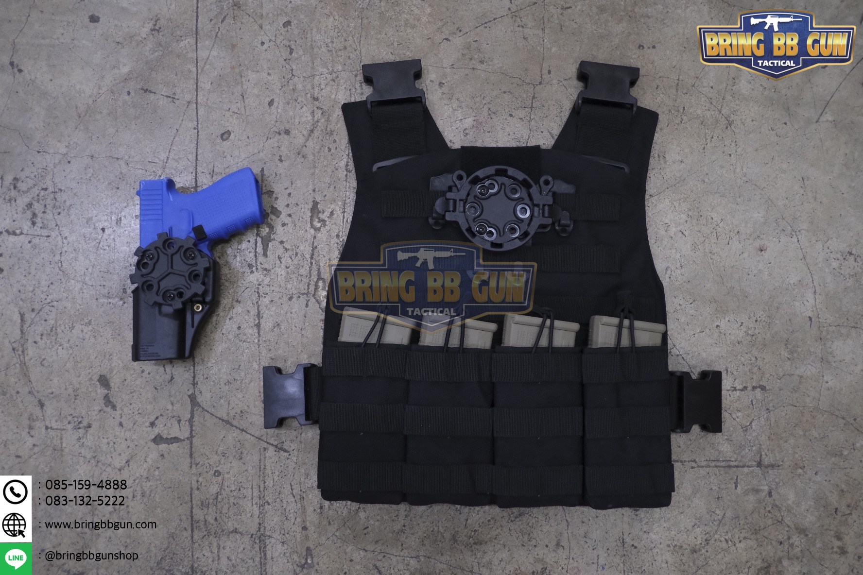 Adapter ปลดไว ทรงBlackhawk (อุปกรณ์ติดเสื้อเวส Blackhawk Quick Disconnect System) (QUICK DISCONNECT SYSTEM) (Q.D.S)