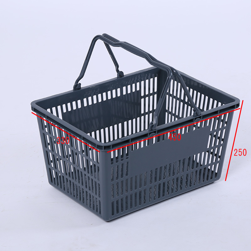 ตระกร้าพลาสติ๊ก ช้อปปิ้งเกรด A ล่วงไม่เเตก อายุการใช้งานนาน พร้อมส่ง