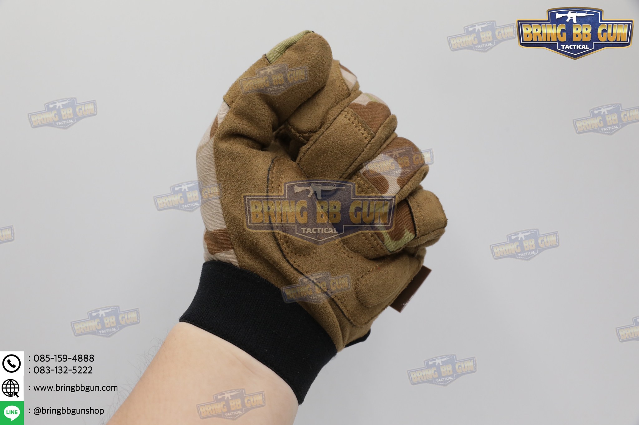 ถุงมือเต็มนิ้ว ยี่ห้อ Emerson รุ่น Tactical Lightweight Camouflage Gloves (Tactical Gloves)
