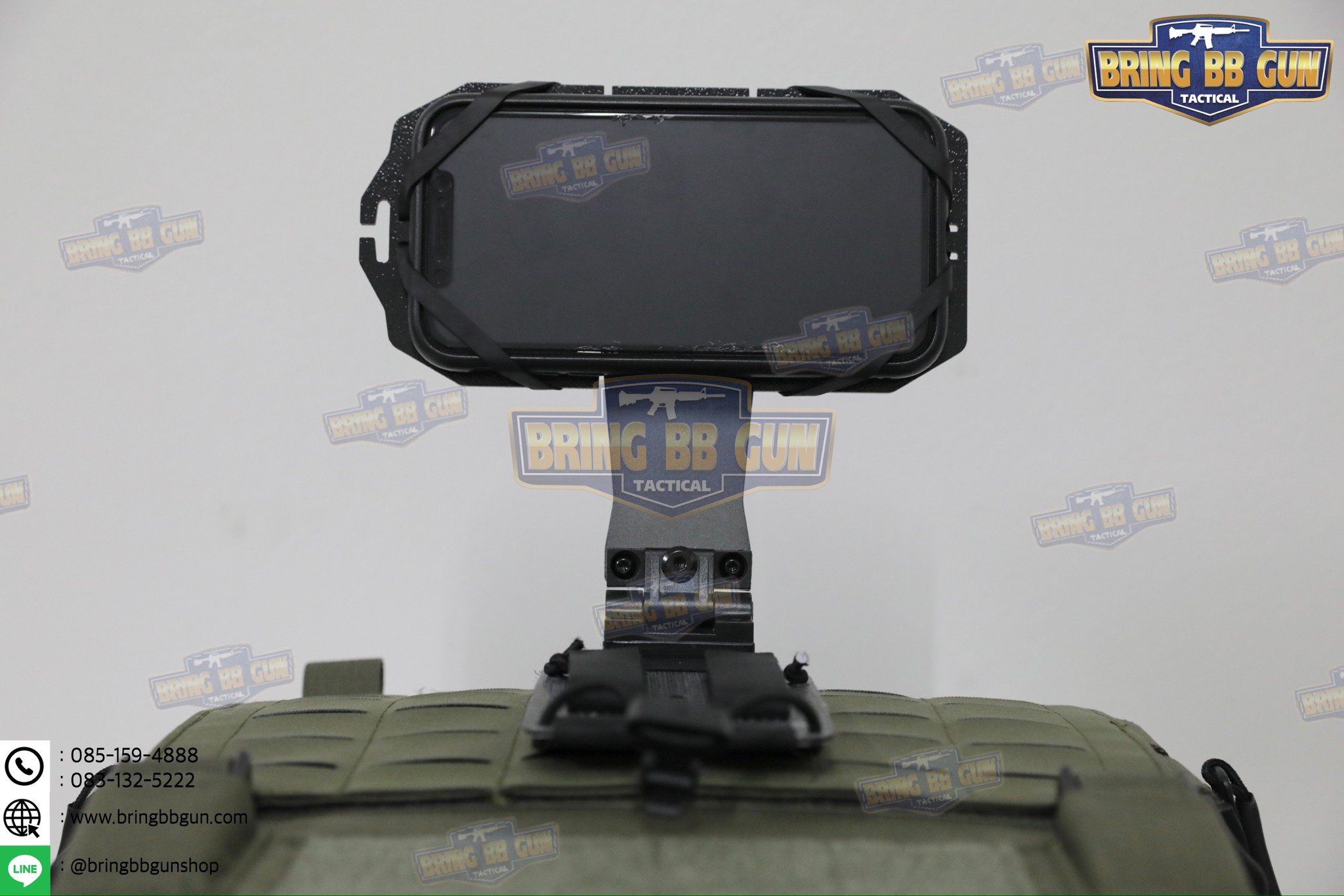Tactical Rotating Phone Holder เคสโทรศัพท์ติดเสื้อเวส แบบปรับองศาได้ (Folded Navigation Board) (Tactical MOLLE Phone Holder) (Navboard Fliplite Chest Smartphone Mount)
