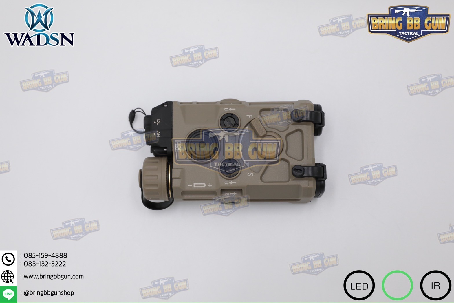 กล่อง Eo-tech OGL ยี่ห้อ WADSN รุ่น พลาสติก (เลเซอร์ชี้เป้าสีเขียว) (OGL) (EOTECH OGL) (ON-GUN-LASER)