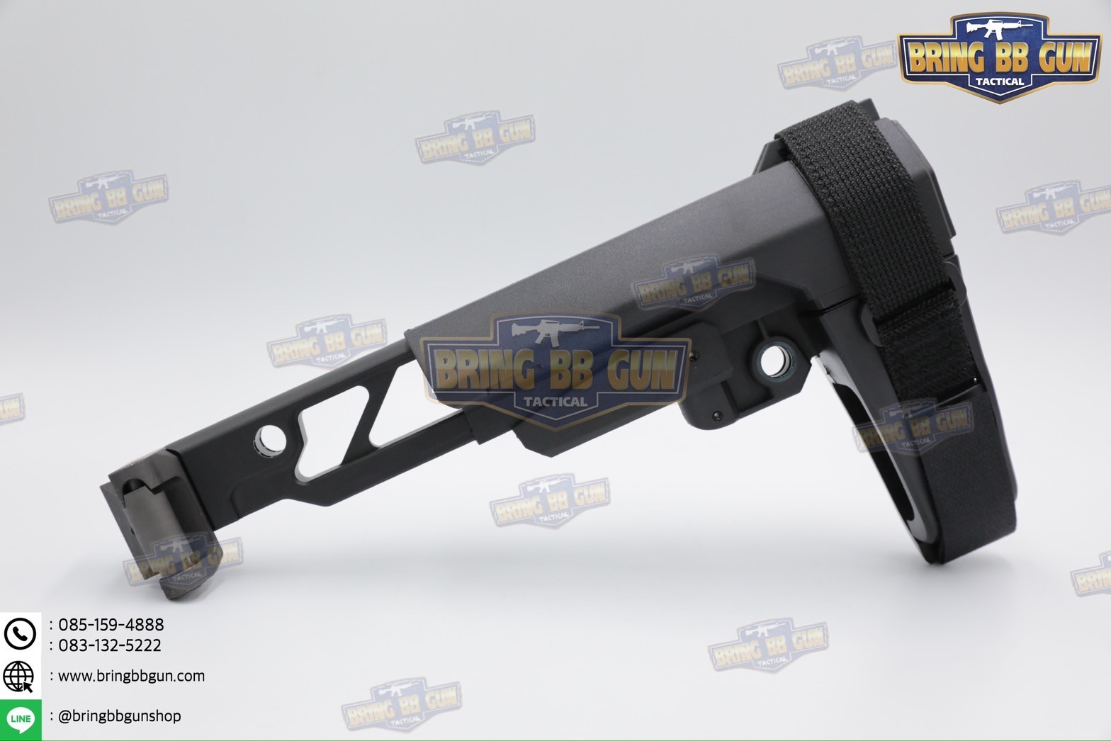 แกนพานท้ายพับได้ทรง JMAC สำหรับ Sig Sauer MPX/MCX รุ่น JMAC ST-6 Skeletonized Tube (Folding Adapter) (1913 Adapter) (JMAC) (MCX) (MPX) (1913)