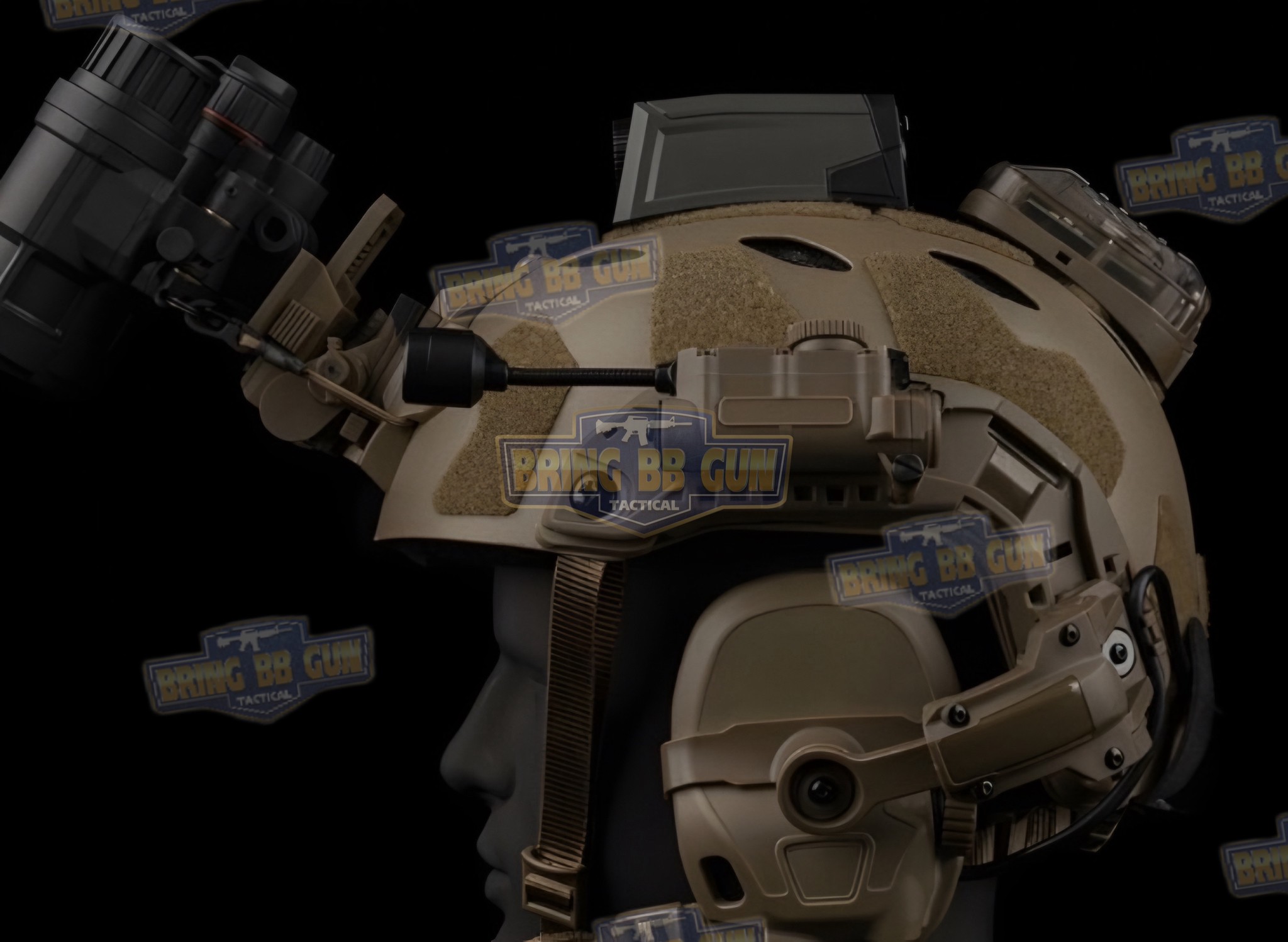 ไฟฉายติดหมวก Sidewinder Stalk (Military Helmet Light System with Flexible Stalk) (ไฟฉายติดหมวกทรงStreamlight)