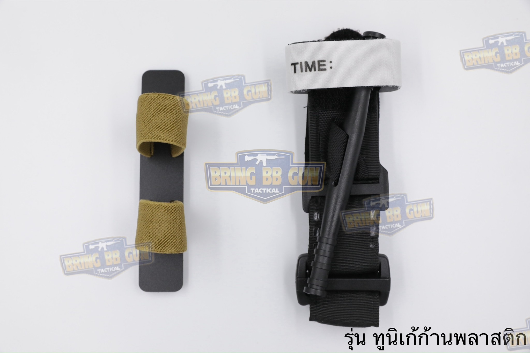 สายรัดเก็บทูนิเก้ แบบMolle ติดเข็มขัดยุทธวิธี/เสื้อเวส ยางยืด(สำหรับเก็บทูนิเก้) แบบMolle ติดเข็มขัดยุทธวิธี/เสื้อเวส สายรัดจัดเก็บอุปกรณ์ทูนิเก้ แบบMolle (Belt Mounted Elastic Tourniquet) (Elastic TQ Holder) (Tourniquet Holder)