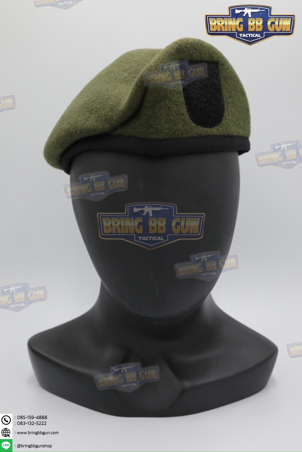 หมวกเบเร่ต์จัดทรง ยี่ห้อ ai รุ่น Fighter（หน้าหมวกใหญ่)