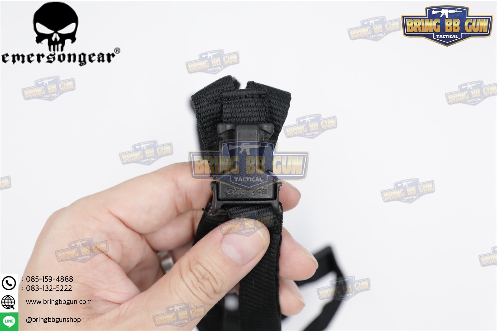 สายรัดคาง ยี่ห้อ Emerson รุ่น ทรงตัว H (EMERSON MICH Helmet Retention System H-Nape)