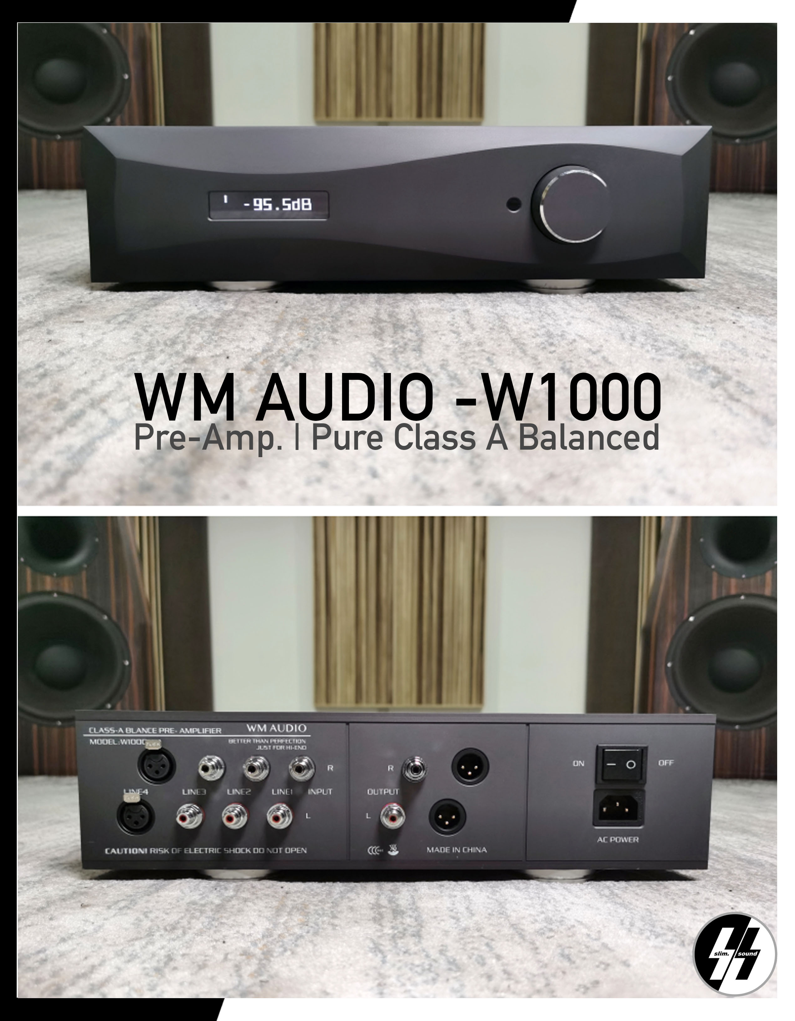 Pre-Amplifier | WM AUDIO - W1000 | HiFi pure Class A balanced | Hi-END China