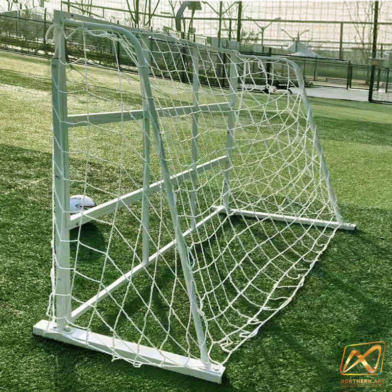 เข่าเกมส์ฟุตบอล เกมส์เตะบอล เกมส์FOOTBALL ขนาด (W)3 x (H)2 ม.โครงเหล็กสีขาว ถอดประกอบได้ พร้อมป้าย9 ช่อง